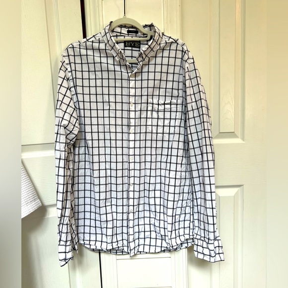 Rye XL Tall Men’s Casual Button Down Long Sleeve Shirt - Picture 1 of 4